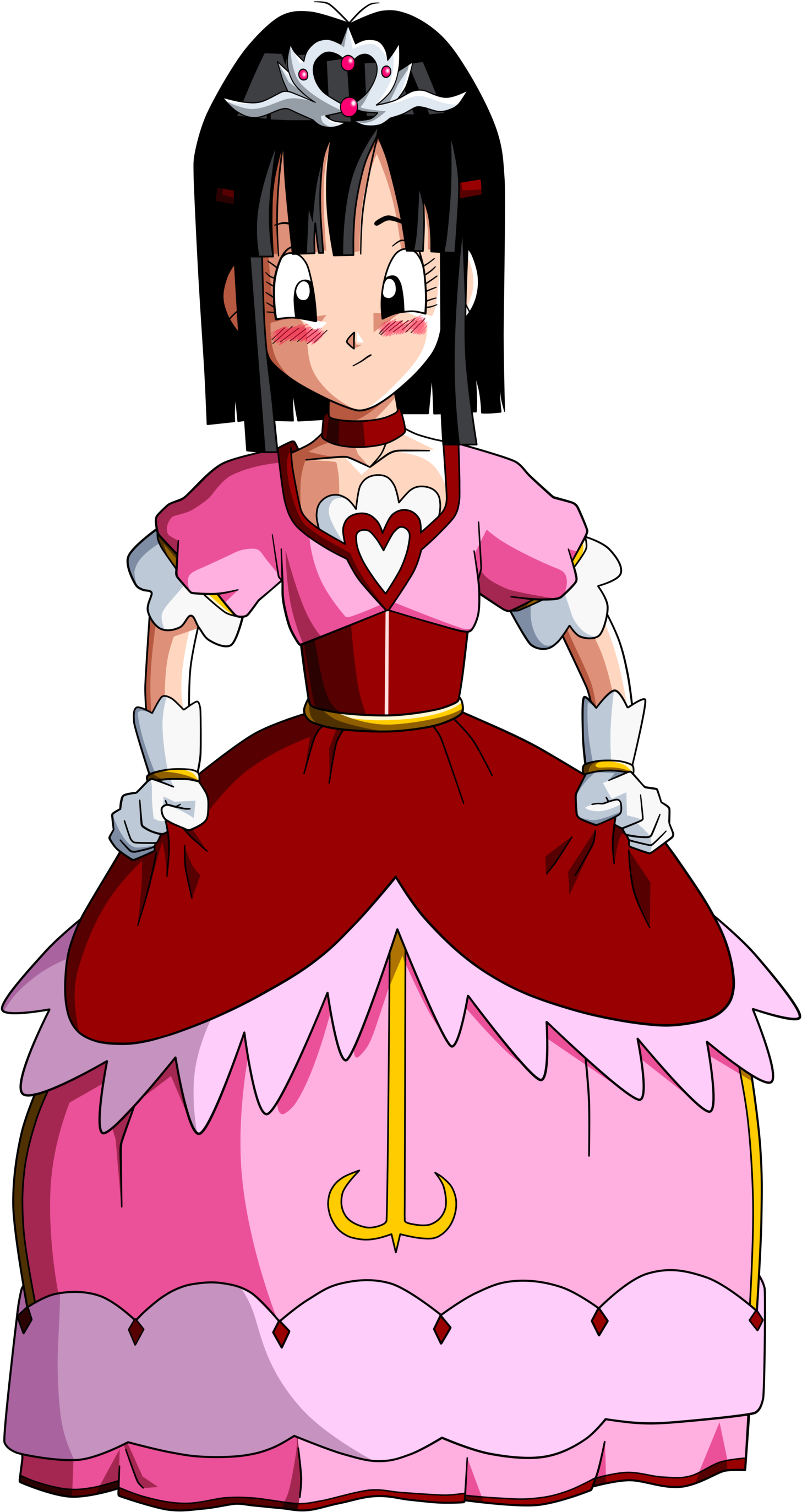 Deaf-machbot 126 6 Dragon Ball Gt =pan In A Pokemon - Dragon Ball Pan Dress (1600x2974)