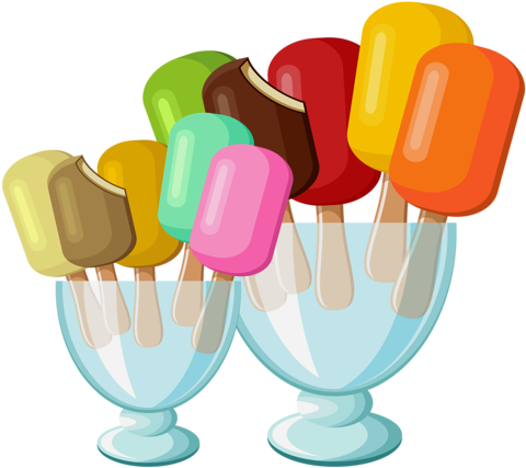 Soloveika Альбом «клипарт / Продукты / Мороженное» - Desenho De Picolé Colorido (500x478)