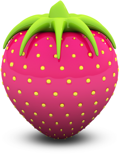 Strawberry Icon Png - Pink Strawberry Png (512x512)