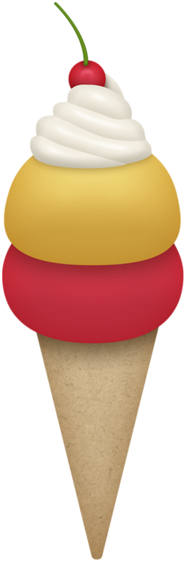 Ice Cream Parlorice Cream Conesbirthday Clipartcandy - Inflatable (265x800)