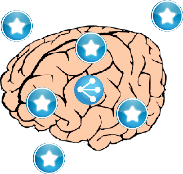 Clip Art Vector Online Royalty Free & Public Domain - Cartoon Brain Transparent Background (600x571)