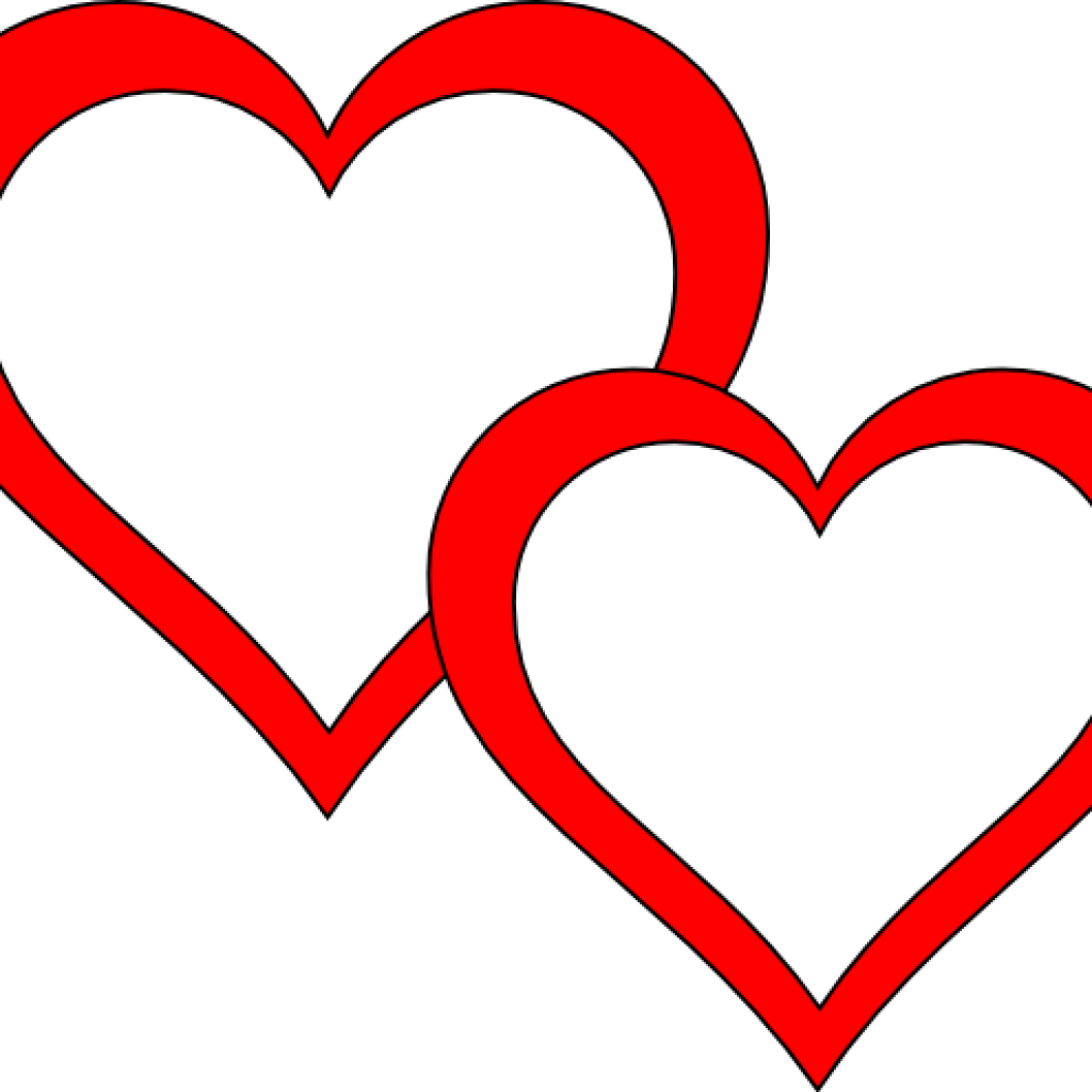Double Heart Clipart Two Hearts Clipart Clipart Panda - Clip Art (1024x1024)