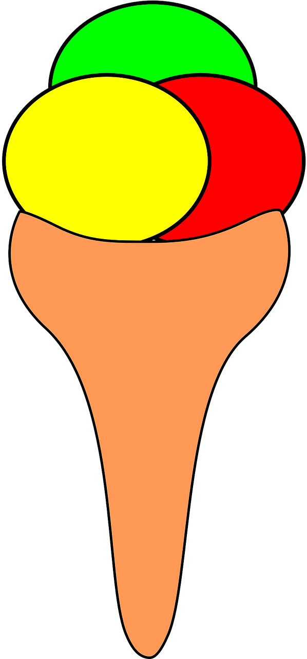 Ice Cream Cone Dairy Dessert Png Image - رسم مثلجات (640x1280)