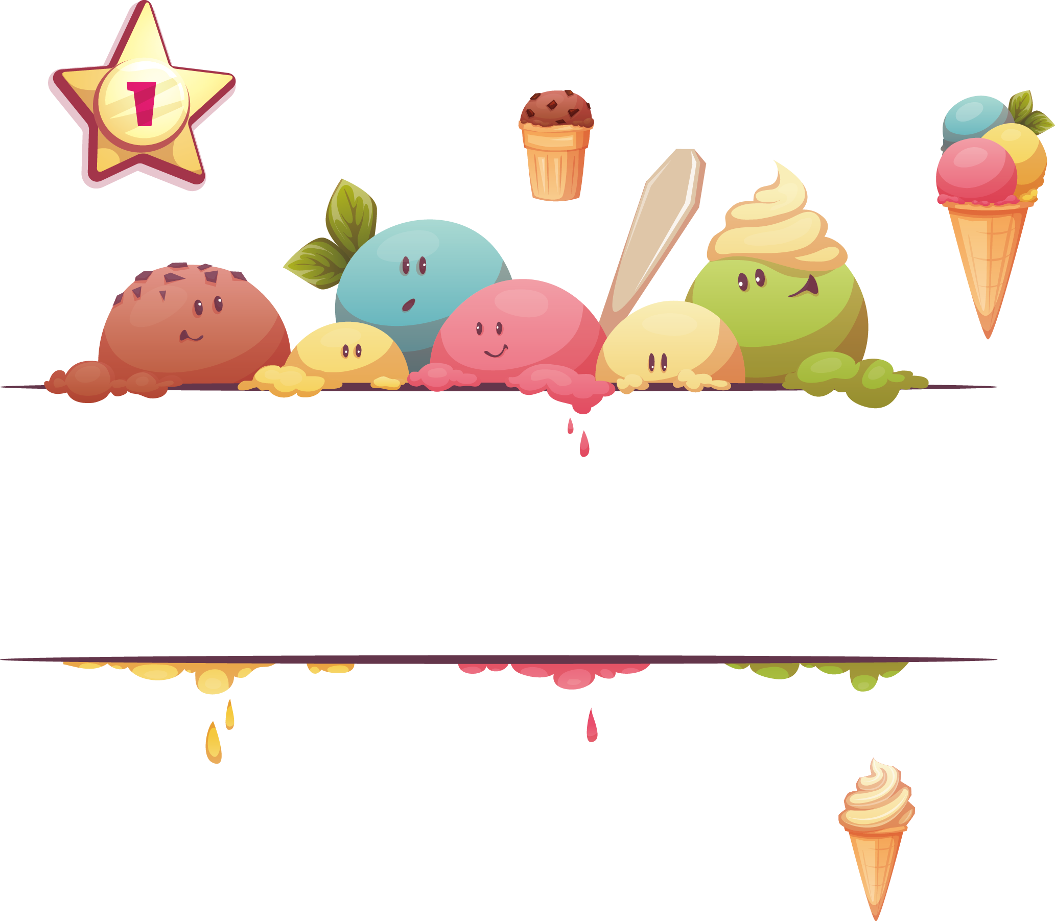 Ice Cream Social Snow Cone Web Banner アイス クリーム 屋 さん イラスト 65x1803 Png Clipart Download