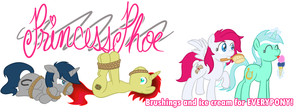 Atlur, Bondage, Brush, Equestria Daily, Ice Cream, - Equestria Daily (1000x369)