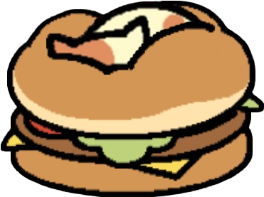 Cheeseburger Clip Art - Neko Atsume (444x436)