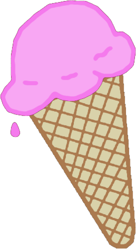 Ice Cream Pink Png By Clipartcotttage - Easy To Use, High Quality Nail Art Decal Stickers For (273x500)