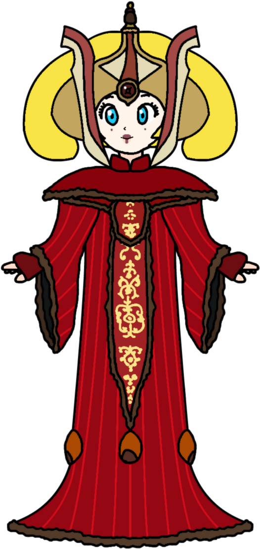 Queen Amidala By Katlime - Katlime Star Wars Peach (703x1137)