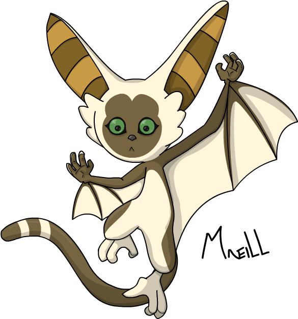 The Last Airbender - Avatar The Last Airbender Momo Transparent (600x650)