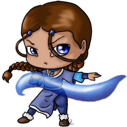 Chibi Katara By Katta2 - Avatar Katara Chibi (439x456)