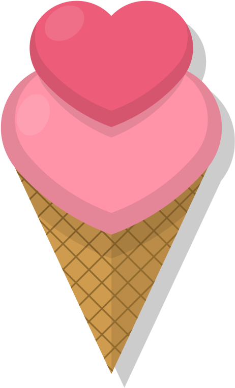 Ice Cream Cone Heart Omelette - Ice Cream Cone (1181x1181)