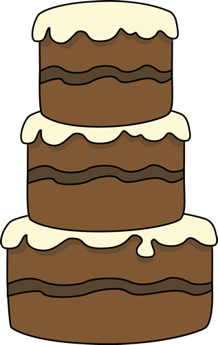 Big Cake Clip Art - Big Birthday Cake Clipart (317x500)