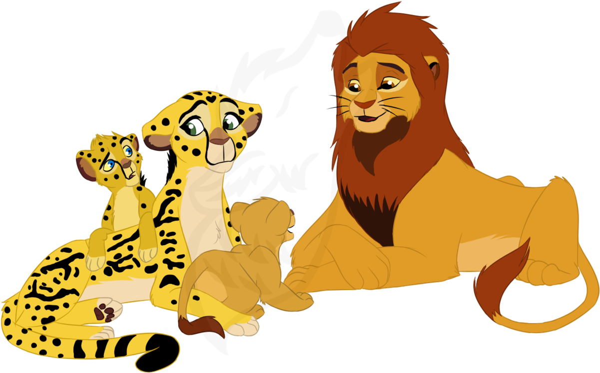 Tegan03 7 0 Kion's Family By Rethza - Lion King Fuli X Kion Cubs (1280x798)