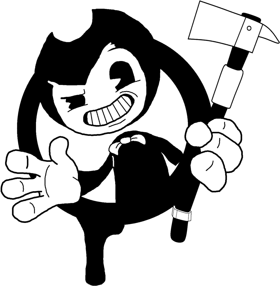 Bendy's Holding An Axe By Stephen718 - Bendy With An Axe (1024x1024)