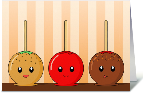 Send This Greeting Card Designed By Sugar N Spice - Süßigkeits-äpfel Karte (480x311)