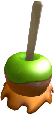 Green Caramel Apple On Your Head - Candy Apple (420x420)