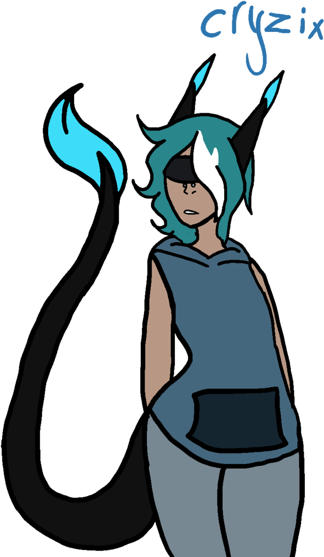 Cryzix Redesign By Amy Blood Leaf - Cartoon (708x1129)