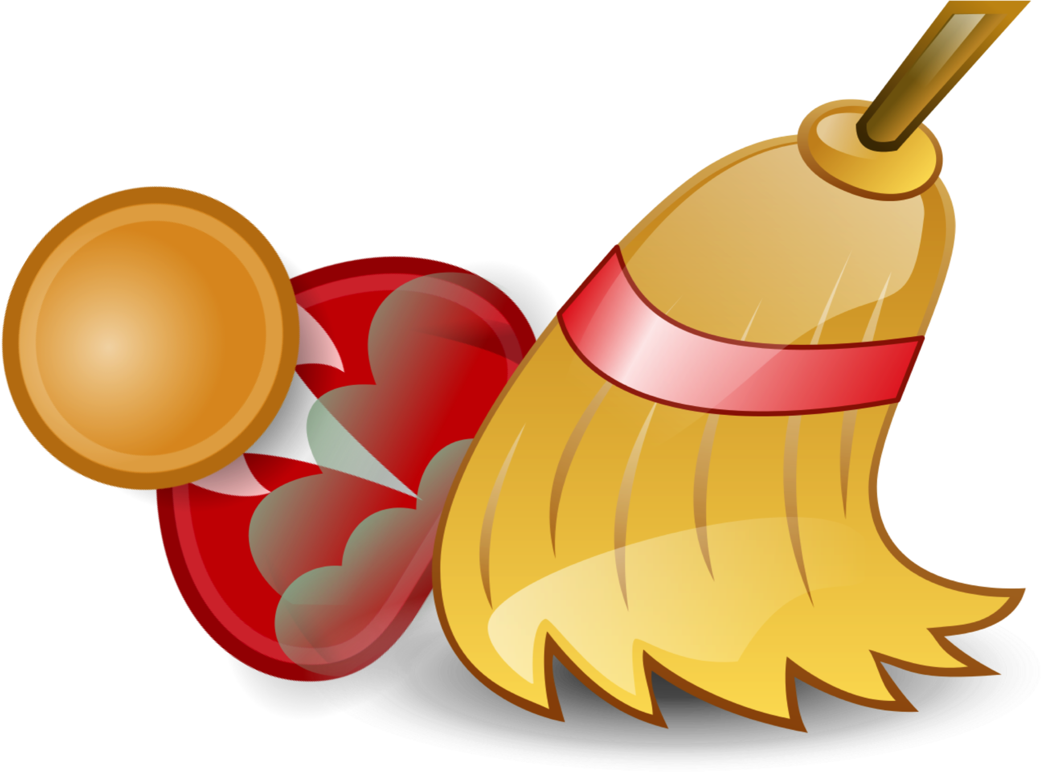 Clean Clipart Png - Penyapu Cartoon (2087x1560)