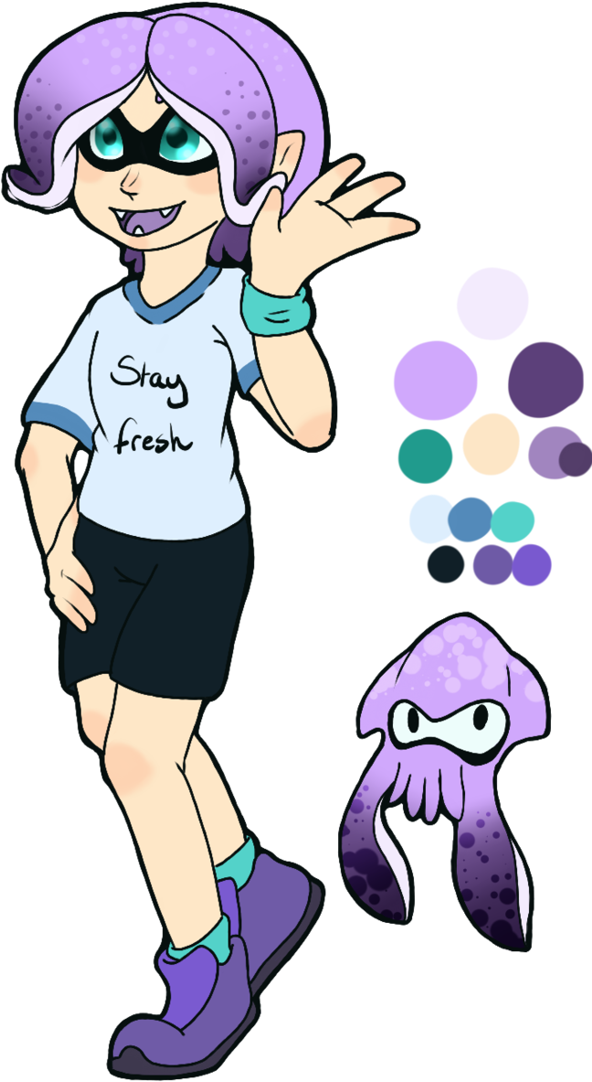 Bobtail Inkling Custom Character By Black Ink Blood - Cartoon (665x1202)