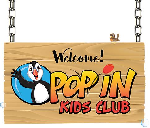 Welcome To Pop In Kids Club - Banner (488x428)
