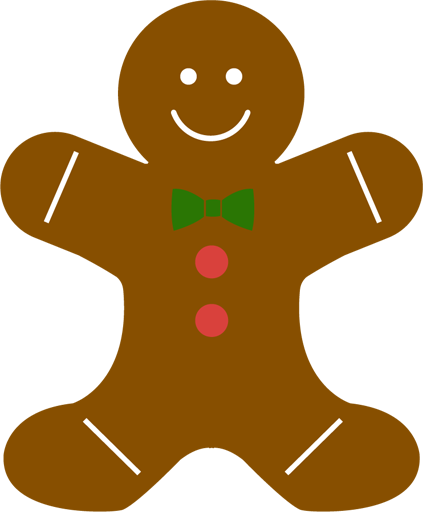 Gingerbread Man Icon - Draw A Gingerbread Man (423x512)