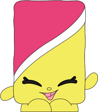 Marshmallow Twirl - Pink And Yellow Shopkin (400x400)
