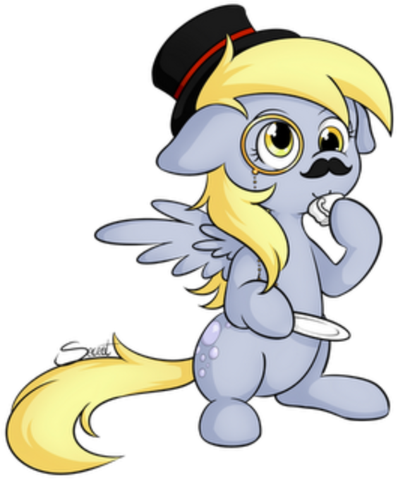 Derpy Hooves - Mlp Like A Sir (600x681)
