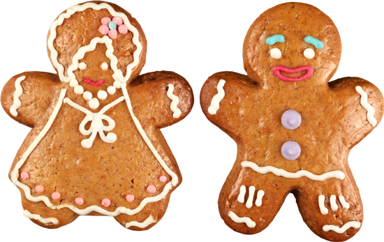 Gingerbread Man And Woman - Gingerbread Man (550x347)