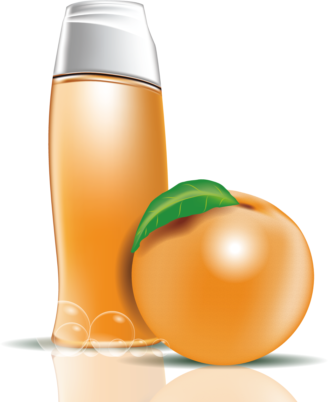 Vector Peach Flavor Shampoo - Vector Peach Flavor Shampoo (1600x1600)
