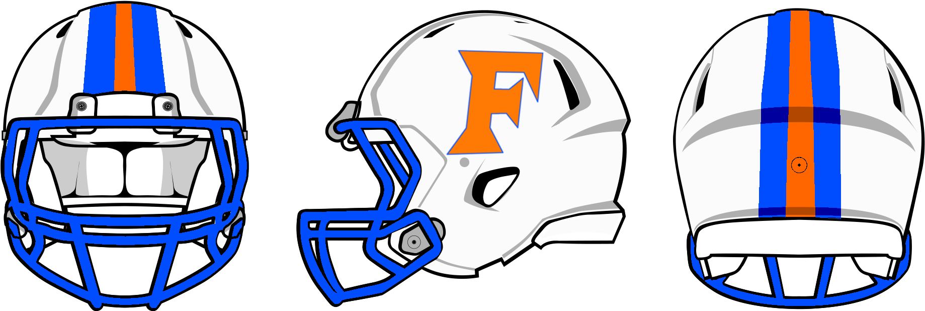 Expresshelmetwhite2 - Thumb - - Oklahoma State Football Helmet Back (2000x695)