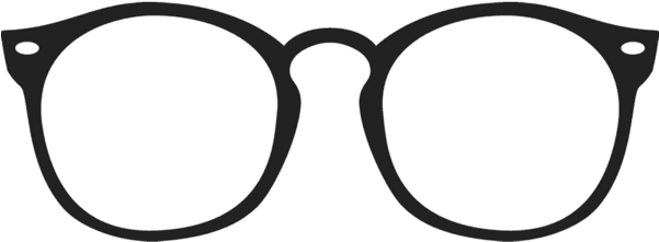 Scholarly Glasses Rubber Stamp - Art Glasses (600x600)