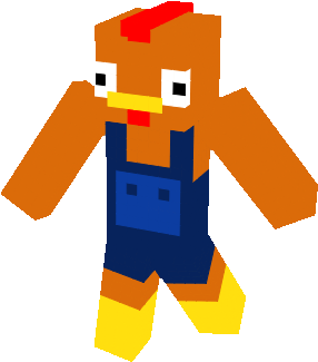 Minecraft Skins Cluck The Chicken By The Artist Of - Illustration (340x371)