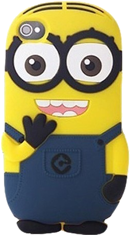 Iphone 5/5s Minion 3d Soft Cartoon Case - Brand Iphone 6 4 7 Dark Blue Color Despicable Me Ii (600x600)