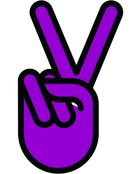 Purple Clipart Peace Sign - St. George Illawarra Dragons (444x575)
