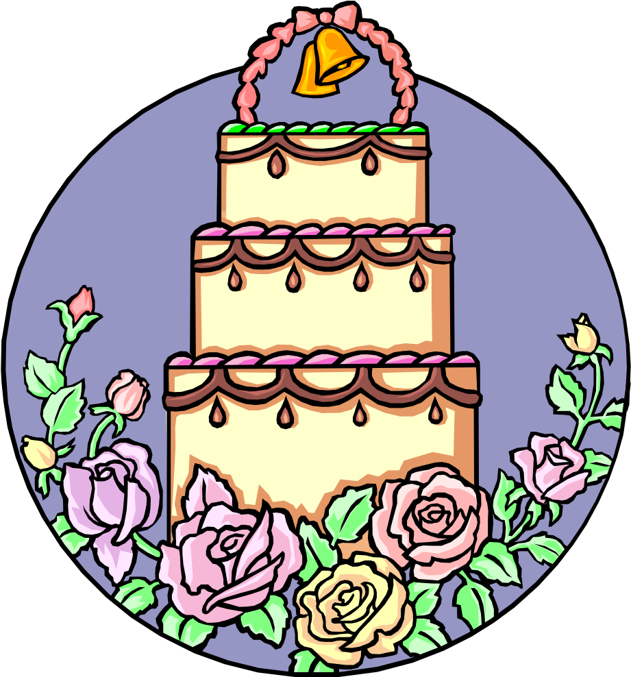 Layered Wedding Cake - Dessert (931x1000)