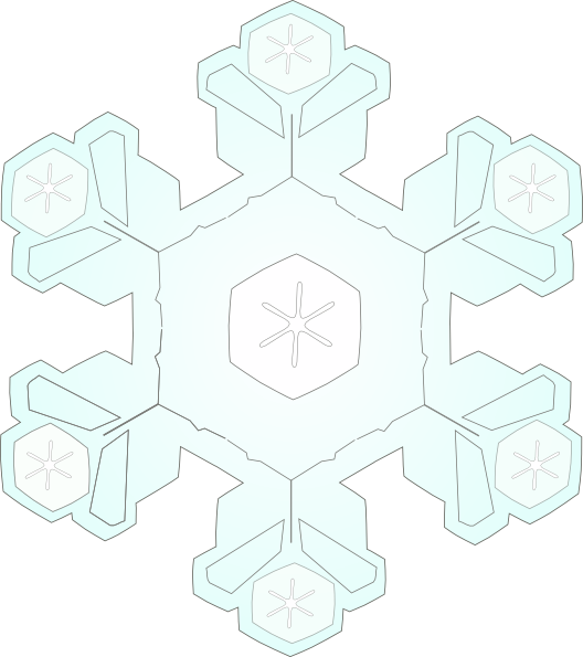 Free Vector Snowflake 4 Clip Art - Snowflake Clip Art (528x595)