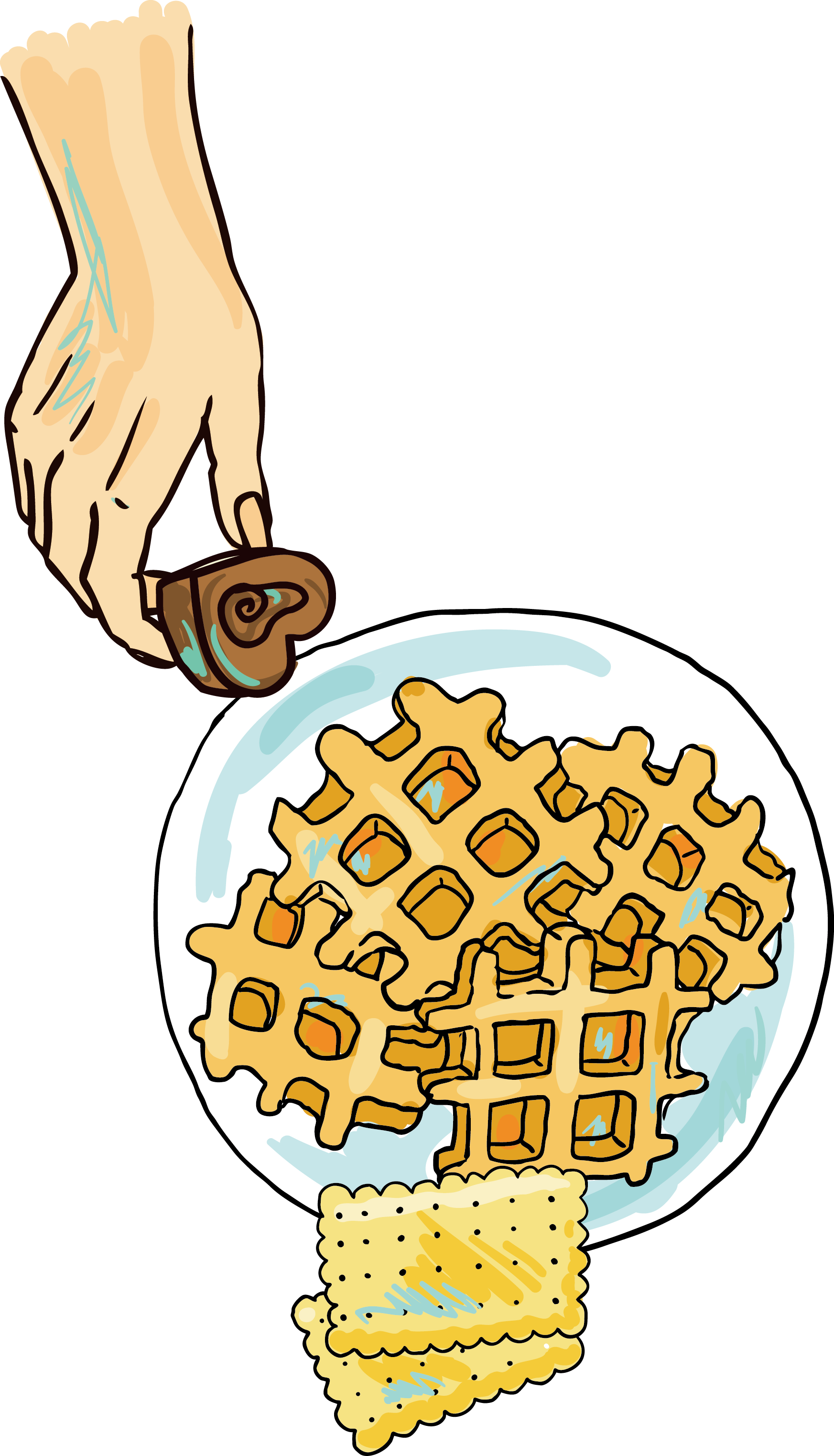 Chocolate Chip Cookie Drawing Watercolor Painting Clip - Chocolate Chip Cookie Drawing Watercolor Painting Clip (1745x3046)