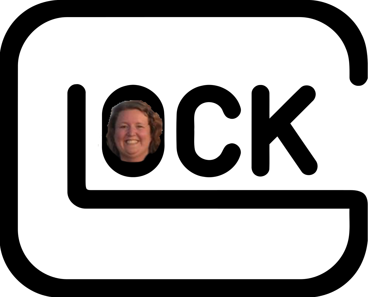 Ock Text Font Smile Clip Art - Glock Svg (1266x1024)