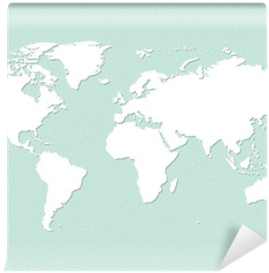 Fototapet En Illustration Av En Jord Karta Över En - World Map (400x400)