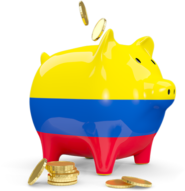Illustration Of Flag Of Colombia - Piggy Bank (640x480)