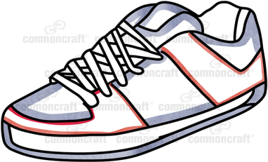 Sneaker Shoe - Tennis Shoe (400x400)
