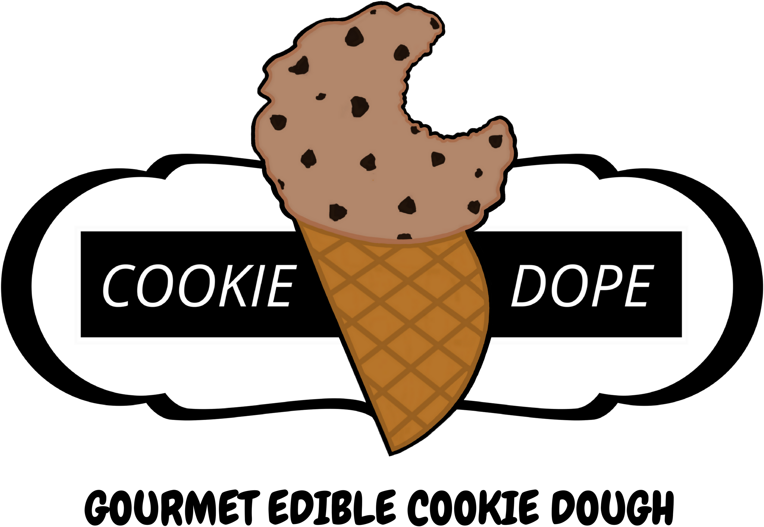 Related Cookie Dough Ice Cream Clipart - Cookie Dope (2588x1806)