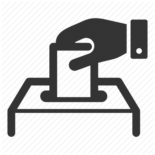 Important Dates For 2018 Municipal Election - Ballot Box Voting Icon Png (512x512)