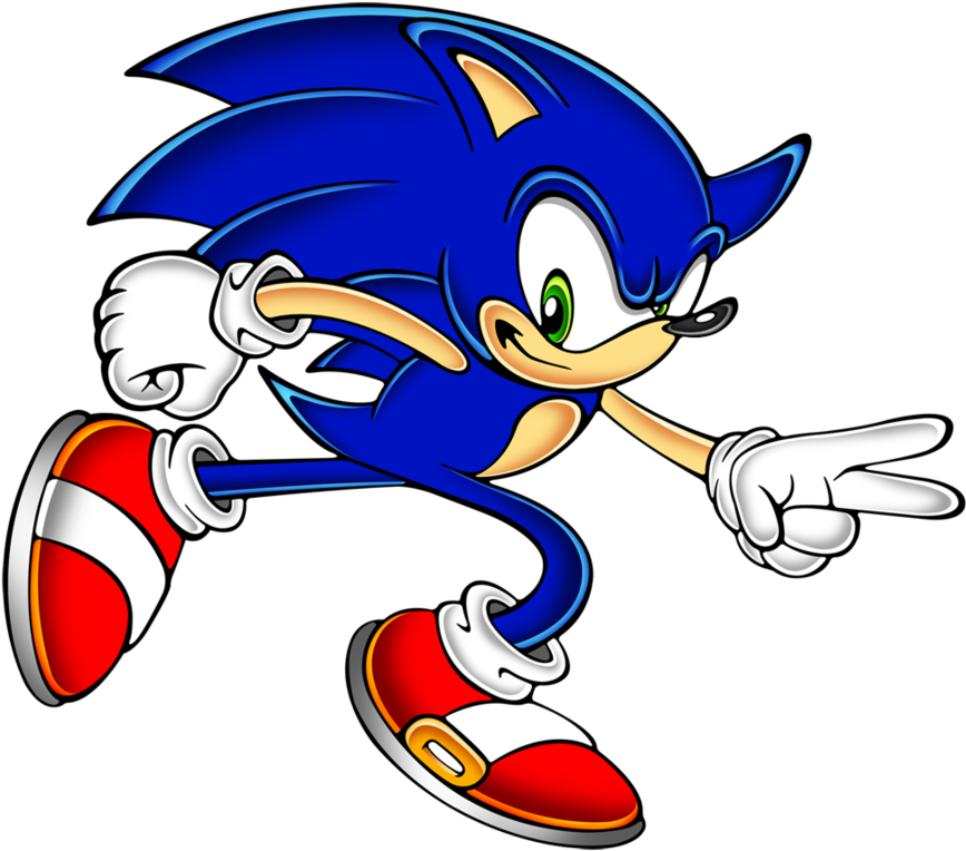 Sonic Run Sa Style By Megax88 - Sonic The Hedgehog (900x795)