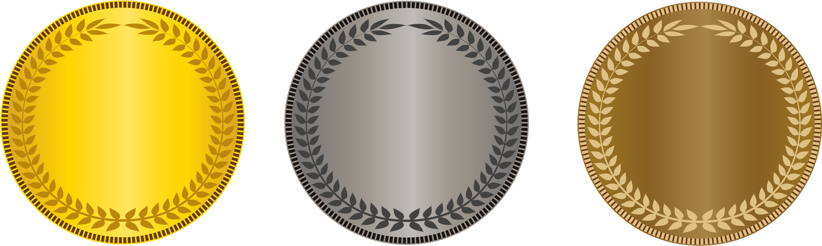 Gifts Gt Gold Silver Amp Bronze Award Girl Scouts Of - Gold Silver Bronze Medal Png (3453x1107)