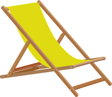 Beach Beach Chair Canvas Chair Deck Chair - Beach Clipart (393x340)