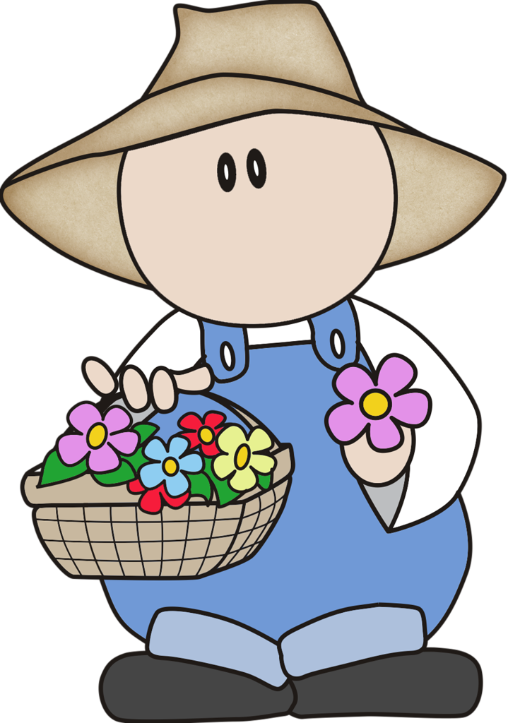 Ch - B *✿* - Little Gardener - Digital Stampsclip - Cartoon (719x1024)