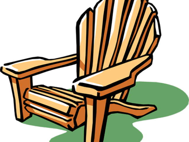 Deck Clipart Lawn Chair - Cartoon Wooden Chair (640x480)