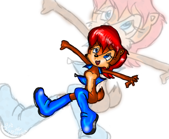 Sally Acorn Appreciation Day By Birdhousebirdy - Cartoon (576x474)