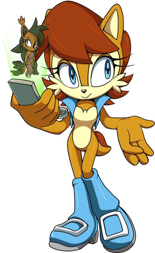 Sonic Is A Bad Influence On Nicole Not Mater What Time - Sally Acorn With Nicole (600x900)